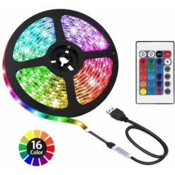1m 54 Luci 2835 Striscia Flessibile A LED Decorazioni Per La Casa Luci A Striscia Flessibile A LED Controller IR Non Impermeabile + Telecomando A 24 Tasti