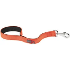 Ferplast DUAL GM COLOURS Guinzaglio Corto Per Cani In Nylon, 4 Colori. Variante - Misure: 25 Mm X L 45 Cm - Arancione