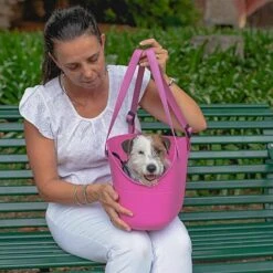 Ferplast WITH-ME Borsa In Resina Per Il Trasporto Di Cani Di Piccola Taglia. Vari Colori.. Variante - Misure: 21.5 X 43.5 X H 25 Cm - Fucsia 9 Ferplast WITH-ME Borsa In Resina Per Il Trasporto Di Cani Di Piccola Taglia. Vari Colori.. Variante - Misure: 21.5 X 43.5 X H 25 Cm - Fucsia -Cibi per cani in Italia 10341505 3