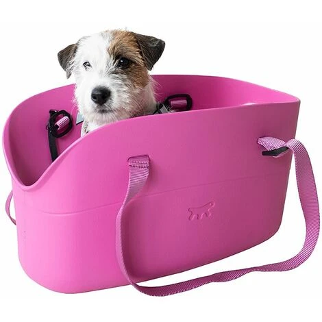 Ferplast WITH-ME Borsa In Resina Per Il Trasporto Di Cani Di Piccola Taglia. Vari Colori.. Variante - Misure: 21.5 X 43.5 X H 25 Cm - Fucsia 7 Ferplast WITH-ME Borsa In Resina Per Il Trasporto Di Cani Di Piccola Taglia. Vari Colori.. Variante - Misure: 21.5 X 43.5 X H 25 Cm - Fucsia - immagine 5