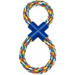 Ferplast Gioco PA 6530 Gioco Dentale Per Cani In Corda Di Cotone Intrecciato. Variante PA 6530 - Misure: Ø 2 X 35 Cm - Colori Misti