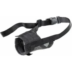 Ferplast MUZZLE NET Museruola Per Cani In Rete Di Nylon - 5 Taglie. Variante M - Misure: A: 35-55 Cm B: 13-24 Cm C: 10.5 Cm -