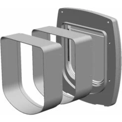 Ferplast SWING EXTENSION Tunnel Estensibile Per Portine Swing Per Cani E Gatti. Variante SWING 1 - Misure: 15.5 X 5 X H 16 Cm - Marrone -Cibi per cani in Italia 10504829 4