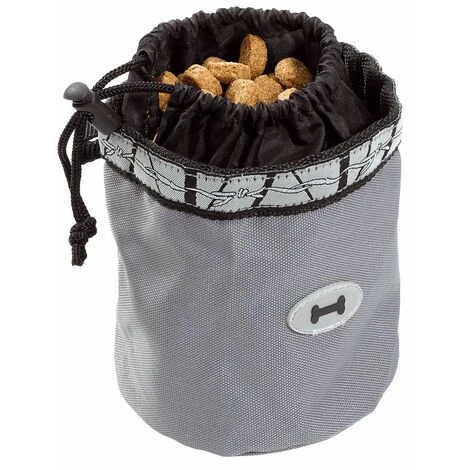 Ferplast DOG TREATS BAG Sacchetto Portacrocchette Per Cani. Due Misure.. Variante SMALL - Misure: Ø 12 X 13 Cm - Nero 3 Ferplast DOG TREATS BAG Sacchetto Portacrocchette Per Cani. Due Misure.. Variante SMALL - Misure: Ø 12 X 13 Cm - Nero