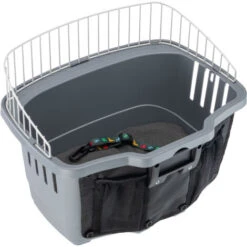 Ferplast ATLAS BIKE 20 RAPID Cesto Da Bici Per Cani Di Piccola Taglia Con Sistema D'aggancio/sgancio - Misura 20. Variante ATLAS BIKE 20 RAPID - Misure: 47 X 35.5 X H 34.5 Cm - Grigio -Cibi per cani in Italia 10505254 3