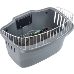 Ferplast ATLAS BIKE 20 RAPID Cesto Da Bici Per Cani Di Piccola Taglia Con Sistema D'aggancio/sgancio - Misura 20. Variante ATLAS BIKE 20 RAPID - Misure: 47 X 35.5 X H 34.5 Cm - Grigio -Cibi per cani in Italia 10505254 4