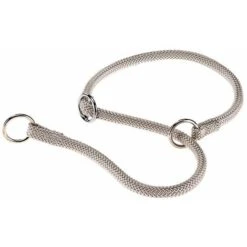 Ferplast SPORT CS Collare A Strangolo Per Cani In Cordino Di Nylon - In Vari Colori E Misure. Variante 8/60 - Misure: A: 60 Cm - B: Ø 8 Mm - Argento