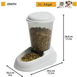 Ferplast ZENITH - 3 L Distributore Di Crocchette - 2 Colori. Variante - Misure: 20.2 X 29.2 X H 28.8 Cm - 3 L - Blu -Cibi per cani in Italia 10505316 2