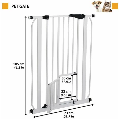 Ferplast PET GATE Robusto Cancelletto Per Cani E Gatti. Variante PET GATE - Misure: 73 X H 105 Cm - 4 Ferplast PET GATE Robusto Cancelletto Per Cani E Gatti. Variante PET GATE - Misure: 73 X H 105 Cm - - immagine 2