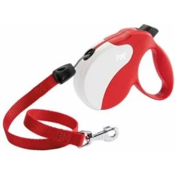 Ferplast AMIGO CORD LONG Guinzaglio Allungabile Con Cordino Estensibile Fino A 7 Metri. 3 Colori.. Variante - Misure: 15 X 3.6 X H 14 Cm - Rosso