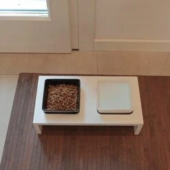 Ferplast MAKI Portaciotole In Legno Con Ciotole In Ceramica. Variante 01 - Misure: 40 X 21 X H 13 Cm - 1 L - Bianco 11 Ferplast MAKI Portaciotole In Legno Con Ciotole In Ceramica. Variante 01 - Misure: 40 X 21 X H 13 Cm - 1 L - Bianco -Cibi per cani in Italia 10505672 5