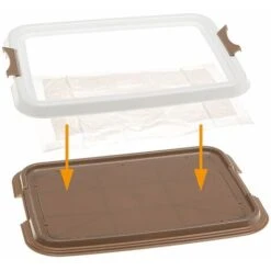 Ferplast HYGIENIC PAD TRAY Vassoio Contenitivo Per Panni Assorbenti Per Cani. Due Misure.. Variante SMALL - Misure: 49 X 36 X H 3 Cm - -Cibi per cani in Italia 10505859 3