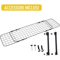 PawHut Barriera Divisore Di Protezione Macchina Per Cani Regolabile 91-145x30cm -Cibi per cani in Italia 10557673 4