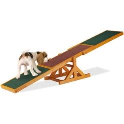 Relaxdays Bascula Agility Dog, Allenamento Per Cani, Taglie Piccole & Grandi, Training Cane, 54 X 180 X 30 Cm, Colorata