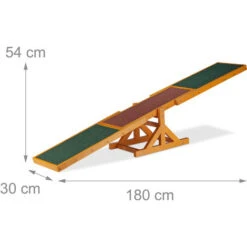 Relaxdays Bascula Agility Dog, Allenamento Per Cani, Taglie Piccole & Grandi, Training Cane, 54 X 180 X 30 Cm, Colorata -Cibi per cani in Italia 10724515 4
