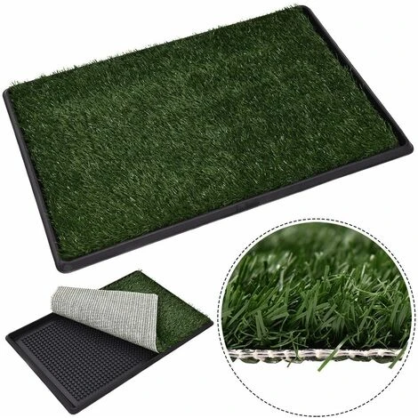 Lettiera Per Cani WC Tappetino Toilette Per Cuccioli Con Erba, 51 X 76 Cm 5 Lettiera Per Cani WC Tappetino Toilette Per Cuccioli Con Erba, 51 X 76 Cm - immagine 3