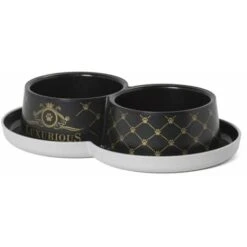 Record Ciotola Doppia Con Base Antiscivolo E Antiformiche Linea Luxurious Per Cani E Gatti -Cibi per cani in Italia 11634003 3