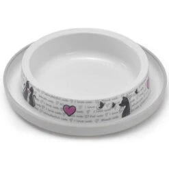 Record Ciotola Piccola Con Base Antiscivolo E Antiformiche Linea Con Amore Per Cani E Gatti