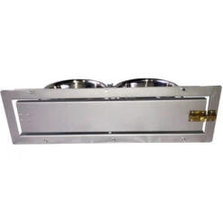 Ciotole Girevoli In Acciaio Inox Per Cani. 2 Mangiatoie Rotanti Universali Plus. Max Ingombro Cm L 71 X P 27 X H 21 -Cibi per cani in Italia 11640046 4