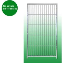 Pannello Modulare Semplice Per Box Per Cani Zincatura Elettrolitica 100 Cm X H 180 Cm -Cibi per cani in Italia 12639331 4