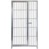Pannello Modulare Con Porta Per Box Per Cani Zincatura Elettrolitica 100 Cm X H 180 Cm