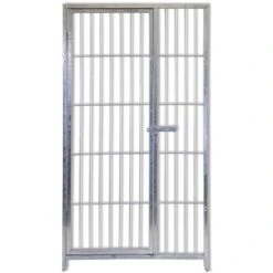 Pannello Modulare Con Porta Per Box Per Cani Zincatura Elettrolitica 100 Cm X H 180 Cm