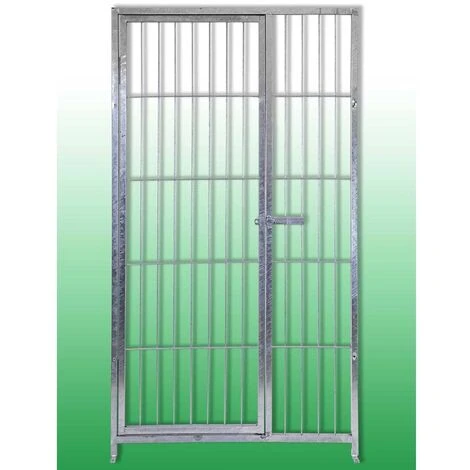 Pannello Modulare Con Porta Per Box Per Cani Zincatura Elettrolitica 100 Cm X H 180 Cm 4 Pannello Modulare Con Porta Per Box Per Cani Zincatura Elettrolitica 100 Cm X H 180 Cm - immagine 2
