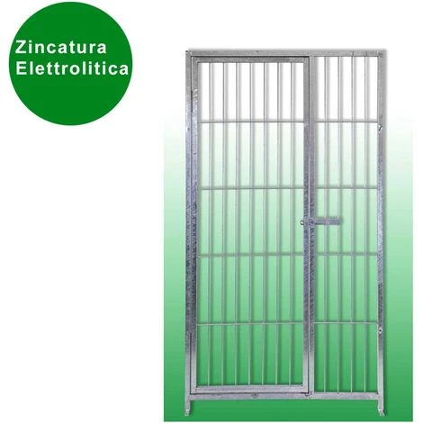 Pannello Modulare Con Porta Per Box Per Cani Zincatura Elettrolitica 100 Cm X H 180 Cm 6 Pannello Modulare Con Porta Per Box Per Cani Zincatura Elettrolitica 100 Cm X H 180 Cm - immagine 4