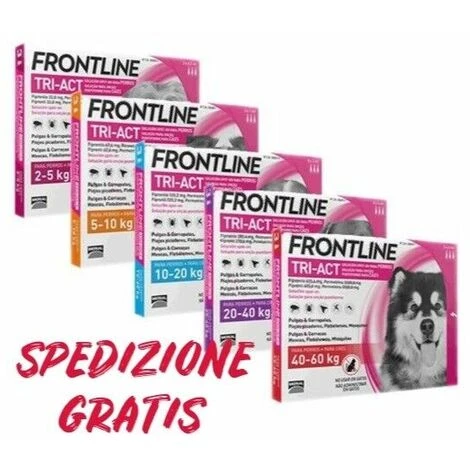 Frontline Tri Act Antiparassitario Per Cane Tutte Le Taglie Lunga Scadenza Peso Del Cane: 2-5 Kg 3 Frontline Tri Act Antiparassitario Per Cane Tutte Le Taglie Lunga Scadenza Peso Del Cane: 2-5 Kg