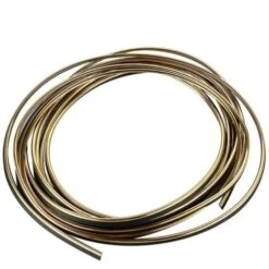 Trade Shop - Striscia Profilo Decorativa Adesivo Cromato Cromata Oro Ws1180 5 Metri Auto