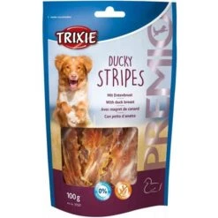 Trixie Premio Ducky Stripes Con Filetti D'Anatra Per Cani Da 100 Gr