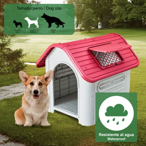 Cuccia Per Cani Di Media Taglia Gardiun Dakota 87x72x75 Cm Fabbricata In Resina Colore Beige/Rojo 7 Cuccia Per Cani Di Media Taglia Gardiun Dakota 87x72x75 Cm Fabbricata In Resina Colore Beige/Rojo - immagine 5