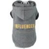 Croci Felpa Con Cappuccio Influencer Per Cani: Felpa Misura 30 Cm