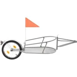 Rimorchio Portabagagli Per Bici Con Borsa Arancione E Nero VidaXL -Cibi per cani in Italia 13725407 4