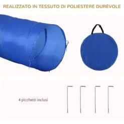 PawHut Set Per Addestramento Cani Con Salto, Tunnel, Slalom E Anello -Cibi per cani in Italia 14344667 5