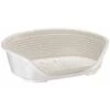 Siesta Deluxe Cesta In Plastica - Ferplast - Colore: Bianco - Taglia: 2= 49 X 36 X H 17,5 Cm -Cibi per cani in Italia 14837740 1