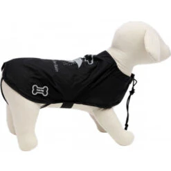Ferribiella ABBIGLIAMENTO IMPERMEABILE POCKET TASCABILE PER CANE COLORE NERO ABF18 20 Cm