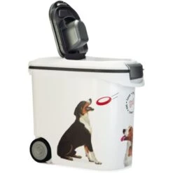 Contenitore Cibo Per Animali Motivo Cane Con Ruote 35L Curver -Cibi per cani in Italia 15879406 4