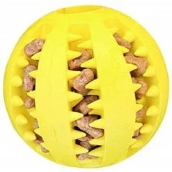 Trade Shop - Pallina Palla 7cm Gioco Cane Plastica Interattivo Masticazione Cibo Denti Animal -Cibi per cani in Italia 15919606 2
