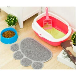 Tappetino Lettiera Gatti 45x60cm Antiscivolo Pancho Tappeto Pulizia Zampa PVC -Cibi per cani in Italia 16063976 5