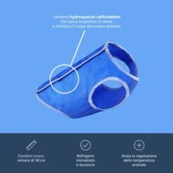 Abito Vestito Pettorina Rinfrescante Refrigerante Per Cane Taglia S Fino A 50 Cm -Cibi per cani in Italia 16142555 3