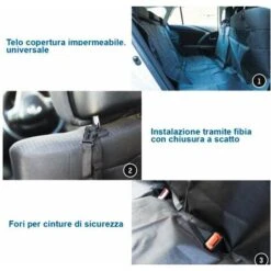 Coprisedile Per Cani Auto Telo Posteriore Protezione 144x144cm Animali Domestici -Cibi per cani in Italia 16160792 4