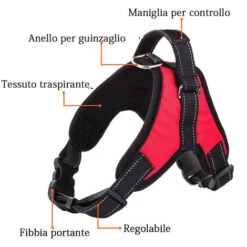 Pettorina Imbracatura Per Cane A Maglia Aperta Taglia L Large 62-77cm 21-35kg -Cibi per cani in Italia 16215505 4