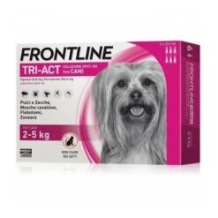 Frontline Tri-Act 2-5kg 6 Pipette Antiparassitario Per Cane