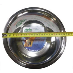 Cani Porta Ciotola Fisso Ad 1 Posto Tipo Pesante In Acciaio Inox Diam 24. Max Ingombro Cm L 30 X P 30 X H 10 -Cibi per cani in Italia 17482938 3