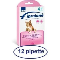 Fipralone Spot-on 12 Pipette Antiparassitario Per Gatto