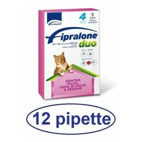 Fipralone Duo Gatto 12 Pipette Antiparassitario Per Gatti 3 Fipralone Duo Gatto 12 Pipette Antiparassitario Per Gatti