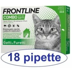 Frontline Combo Gatto 18 Pipette Antiparassitario Per Gatti