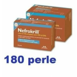 NBF-Lanes Nefrokrill 180 Perle Per Supporto Renale Cane E Gatto