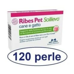 NBF-Lanes Ribes Pet Sollievo 120 Perle Per Supporto Dermico Cane E Gatto
